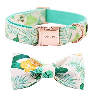 Aring pet ARING PET Bowtie Dog Collar Adjustable Collars with Bow Tie for Dogs Small Medium Large