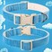 Aring pet ARING PET Dog CollarAdjustable Cotton Small Dog Collars Lightweight Comfortable Blue Pet Collars with Quick Release Buckle for Small Medium Large Dog
