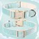 Aring pet ARING PET Dog CollarCotton Puppy Collar for Small Dogs Lightweight Comfortable Green Pet Collars with Quick Release Buckle for Small Medium Large Dog