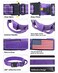 AUBELL Reflective Tactical Dog CollarAdjustable Military Heavy Duty K9 Collars with Handle and Quick Release Metal Buckle Great for Extra Large Dogs with Airtag Case and 2 Patches PurpleXL
