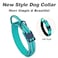 AUBELL Reflective Tactical Dog CollarAdjustable Military Heavy Duty K9 Collars with Handle and Quick Release Metal Buckle Great for Medium Dogs with Airtag Case and 2 Patches TealM