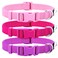 azuza 3 Pack Dog Collars Comfortable and Adjustable Nylon Dog Collars for for Small Dogs S 1116inchPink Hot Pink and Purple