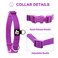 azuza 3 Pack Dog Collars Comfortable and Adjustable Nylon Dog Collars for for Small Dogs S 1116inchPink Hot Pink and Purple