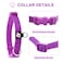 azuza 3 Pack Dog Collars Comfortable and Adjustable Nylon Dog Collars for for Small Dogs S 1116inchPink Hot Pink and Purple