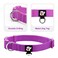 azuza 3 Pack Dog Collars Comfortable and Adjustable Nylon Dog Collars for for Small Dogs S 1116inchPink Hot Pink and Purple
