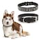 BINGPET Adjustable Leather Dog Collar Durable Studded Real Split Pet Collar with Metal Buckle DRing for Small Medium Large Dogs Black XL