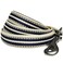 Blueberry Pet 3M Reflective Nylon Dog Leash with Soft Handle MultiColored Stripe Olive BlueGray Small