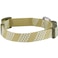 Blueberry Pet 4 Patterns Artisan Crochet Inspired Endless Squares Adjustable Dog Collar Olive Green Medium Neck 14520