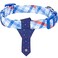 Blueberry Pet 4 Patterns Blue Hue Scottish Plaid Style Adjustable Tie Dog Collar Medium Neck 14520