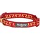 Blueberry Pet 4 Patterns Gold Metallic Thread TShape True Red Adjustable Dog Collar Large Neck 1826