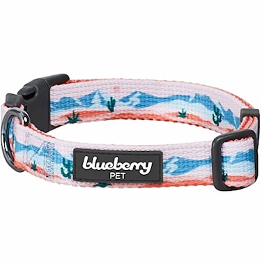 Blueberry Pet Mountain Climbing Fun Adjustable Dog Collar Large Neck 1826