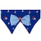 Blueberry Pet Nautical Navy Blue Sailboat Adjustable Dog Bandana Collar with Bow Tie Medium Neck 14520
