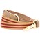 Blueberry Pet Polyester Fabric Webbing and Soft Genuine Leather Dog Leash with Soft Comfortable Handle 6 ft x 1 Red and Brown Leashes for Dogs