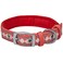 Blueberry Pet Reflective Jacquard Dog Collar with Neoprene Padding Metal Buckle Soft Adjustable Safety Collar Coral Neck 17205 for Large Breed