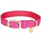 Blueberry Pet The Most Coveted Designer Mixed Metallic Thread Adjustable Dog Collar in Dazzling Rose Pink with Metal Buckle Neck 17205 for Large Breed