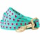 Blueberry Pet Valentines Day Dog Leash Velvety SoftTouch Heart Flocking Lead for Large Dogs Minty Green 4 ft x 1