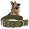 Cdycam Buckle Dog Collar 2 Wide Adjustable Nylon Military Tactical Dog Collars 2Rows D Ring Heavy Duty Dog Collar