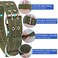 Cdycam Buckle Dog Collar 2 Wide Adjustable Nylon Military Tactical Dog Collars 2Rows D Ring Heavy Duty Dog Collar