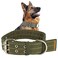 Cdycam Buckle Dog Collar 2 Wide Adjustable Nylon Military Tactical Dog Collars 2Rows D Ring Heavy Duty Dog Collar