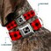Buckle-Down BuckleDown Seatbelt Buckle Dog Collar Buffalo Plaid BlackRed 1 Wide Fits 1117 Neck Medium