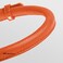 CollarDirect Rolled Leather Dog Collar Soft Padded Round Puppy Collar Handmade Genuine Leather Collar Dog Small Large Cat Collars 13 Colors 67 Inch Orange Textured