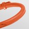 CollarDirect Rolled Leather Dog Collar Soft Padded Round Puppy Collar Handmade Genuine Leather Collar Dog Small Large Cat Collars 13 Colors 67 Inch Orange Textured