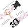 FYEQYAOU Cotton Handmade Dog Collar Cute and Distinctive Patterns White Flower with Pendant for Girl Boy Dogs Collars S