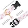 FYEQYAOU Cotton Handmade Dog Collar Cute and Distinctive Patterns White Flower with Pendant for Girl Boy Dogs Collars S