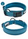 La La Creation Core Reflective Dog Collar with Ring Breathable Mesh Soft Padded Adjustable Nylon Pet Collar 08 Wide Blue L