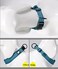 La La Creation Core Reflective Dog Collar with Ring Breathable Mesh Soft Padded Adjustable Nylon Pet Collar 08 Wide Blue L