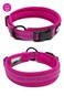 La La Creation Core Reflective Dog Collar with Ring Breathable Mesh Soft Padded Adjustable Nylon Pet Collar 08 Wide Pink L