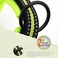 La La Creation Core Reflective Mesh Padded Dog Collar Adjustable Nylon Outdoor Adventure Pet Collar Black M