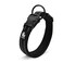 La La Creation Core Reflective Mesh Padded Dog Collar Adjustable Nylon Outdoor Adventure Pet Collar Black S