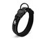 La La Creation Core Reflective Mesh Padded Dog Collar Adjustable Nylon Outdoor Adventure Pet Collar Black S