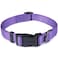 Cyclpet Premium Classic Nylon Adjustable Dog CollarsSoft and Smooth Regular 34 Inch Wide Dog Collars with Quick Release Buckle for Medium Dogs WalkingTraining Medium Ultra Violet