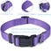 Cyclpet Premium Classic Nylon Adjustable Dog CollarsSoft and Smooth Regular 34 Inch Wide Dog Collars with Quick Release Buckle for Medium Dogs WalkingTraining Medium Ultra Violet