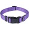 Cyclpet Premium Classic Nylon Adjustable Dog CollarsSoft and Smooth Regular 34 Inch Wide Dog Collars with Quick Release Buckle for Medium Dogs WalkingTraining Medium Ultra Violet