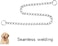 DAFUMOLOUS Dog Collars Martingale Collar Adjustable Metal Dog Necklace Collar for Small Dogs 18in25mm