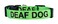 Native Pup Deaf Dog Collar Hard of Hearing Warning Small