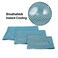 DELIFUR Dog Instant Cooling Bandana Pet Breathable Scarf Cats Ice Collar for Summer Blue M