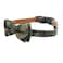 Pipidog Dog Collar Bow Ties Sturdy Soft MaterialLeather Camouflage Collars for Small Medium Large Dogs Breed Puppies Adjustable 12 Colors and 3 Sizes Camouflage S 1014