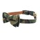Pipidog Dog Collar Bow Ties Sturdy Soft MaterialLeather Camouflage Collars for Small Medium Large Dogs Breed Puppies Adjustable 12 Colors and 3 Sizes Camouflage S 1014