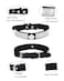 Aecllcea Dog Collar for Small Dogs Adjustable Leather Suede Bling Dog CollarsPink Dog Collar Cat Collar Rhinestone Dog Collar M black3