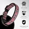 Art Tribute Dog Collar for Small Medium Large Dogs Woven Pattern on Long Lasting Adjustable and Strong Puppy Quick Release Buckle Quality Pink Collar Get It Now