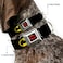Buckle-Down Dog Collar Seatbelt Buckle Batman Shield Black Yellow 15 to 26 Inches 10 Inch Wide