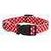 Native Pup Dog Collar with Bow Tie Premium Cute Bowtie Nylon Polka Dot Christmas American Flag Halloween for Girl or Boy Adjustable Medium Red Polka