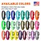 Dogline Biothane Waterproof Dog Collar Strong Coated Nylon Webbing with Black Hardware Odor Proof for Easy Care Easy to Clean High Performance Fits Small Medium or Large Dogs Black