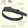 Dogline Biothane Waterproof Dog Collar Strong Coated Nylon Webbing with Black Hardware Odor Proof for Easy Care Easy to Clean High Performance Fits Small Medium or Large Dogs Black