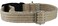 Dogs My Love Cotton Web Adjustable Dog Collar with Locking Device 4 Sizes Beige Small Neck 115155 Width 12