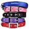 Downtown Pet Supply Deluxe Dog Collar Padded Adjustable Dog Collar with Metal Buckle Dring Machine Washable Water Resistant Thick Dog Collar Blue M Medium Dog Collar